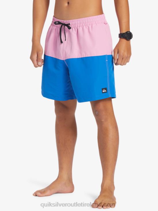 Men Quiksilver Butt Logo 17 Volleys N02TD484 moonlite mauve