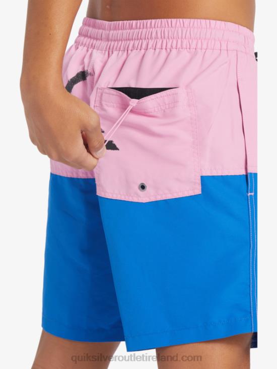 Men Quiksilver Butt Logo 17 Volleys N02TD484 moonlite mauve