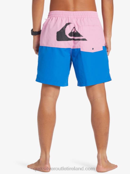 Men Quiksilver Butt Logo 17 Volleys N02TD484 moonlite mauve