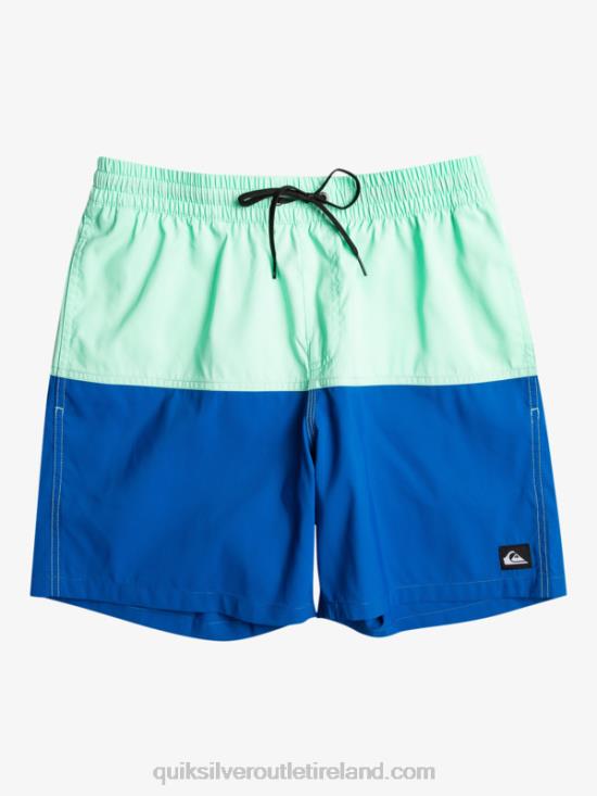 Men Quiksilver Butt Logo 17 Volleys N02TD485 snorkel blue