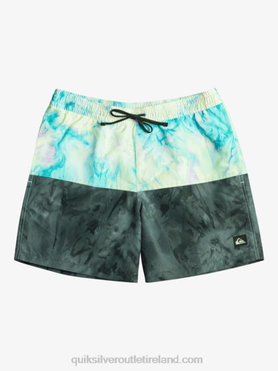 Men Quiksilver Butt Logo 17 Volleys N02TD486 black