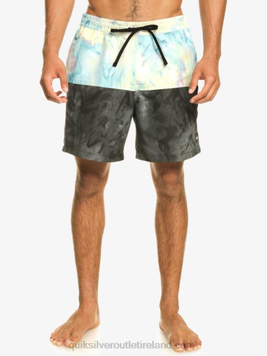 Men Quiksilver Butt Logo 17 Volleys N02TD486 black