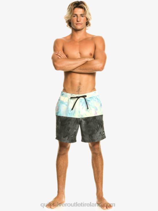 Men Quiksilver Butt Logo 17 Volleys N02TD486 black