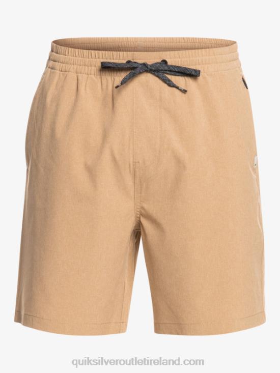 Men Quiksilver Elastic Heather Amphibian 18 Hybrid Shorts N02TD1663 plage