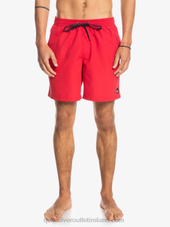 Men Quiksilver Everyday 17 Volleys N02TD618 high risk red