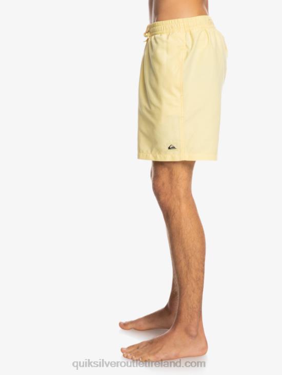 Men Quiksilver Everyday 17 Volleys N02TD628 pale banana