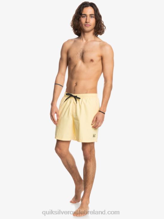 Men Quiksilver Everyday 17 Volleys N02TD628 pale banana