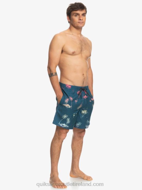 Men Quiksilver Everyday Mix 17 Volleys N02TD1465 majolica blue