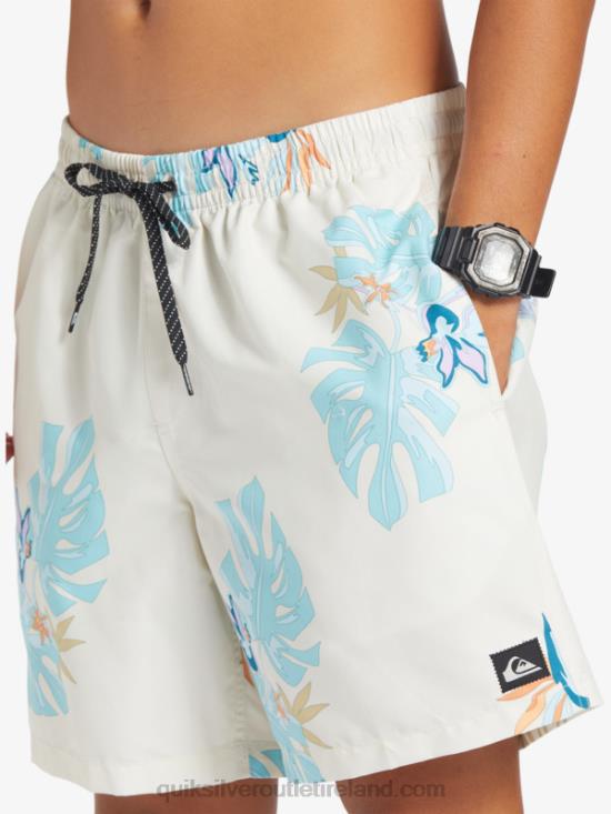 Men Quiksilver Everyday Mix 17 Volleys N02TD679 white
