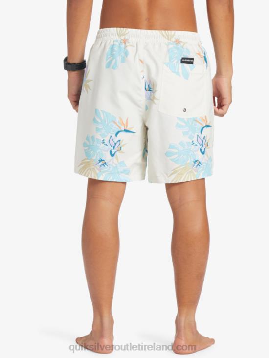 Men Quiksilver Everyday Mix 17 Volleys N02TD679 white