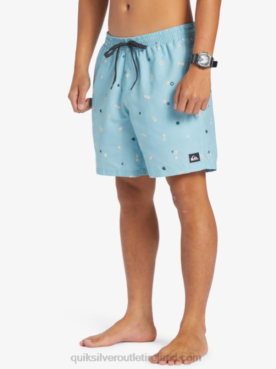 Men Quiksilver Everyday Mix 17 Volleys N02TD680 celestial blue