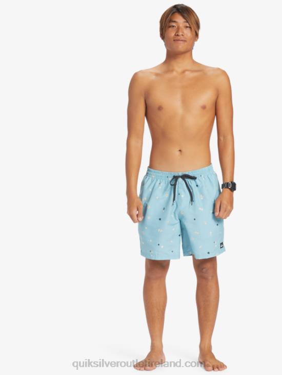 Men Quiksilver Everyday Mix 17 Volleys N02TD680 celestial blue