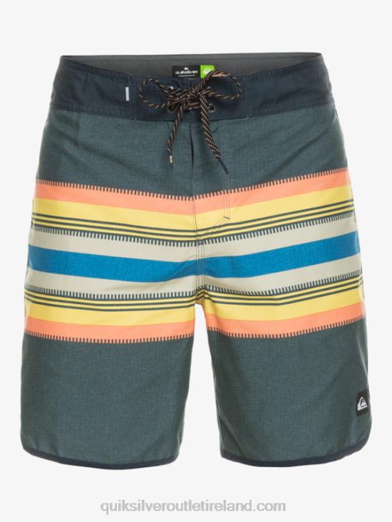 Men Quiksilver Everyday Scallop 19 Boardshorts N02TD768 navy blazer