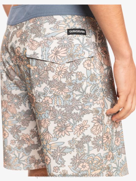 Men Quiksilver HEMPSTRETCH 69 18 Boardshorts N02TD1815 antique white