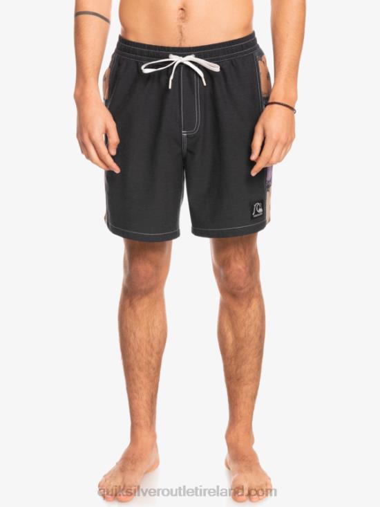 Men Quiksilver HEMPSTRETCH Original Arch 17 Volleys N02TD1677 black