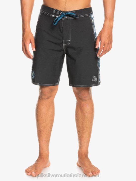 Men Quiksilver HEMPSTRETCH Original Arch Blank Canvas 18 Boardshorts N02TD1823 javier mendizabal - black
