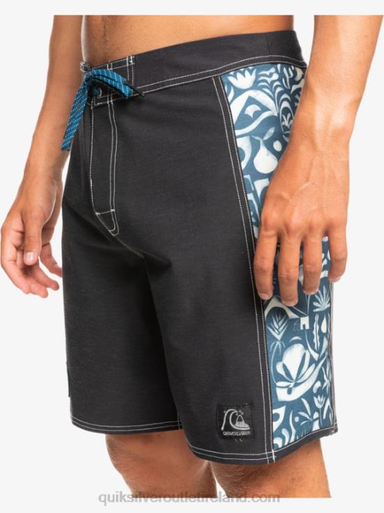 Men Quiksilver HEMPSTRETCH Original Arch Blank Canvas 18 Boardshorts N02TD1823 javier mendizabal - black