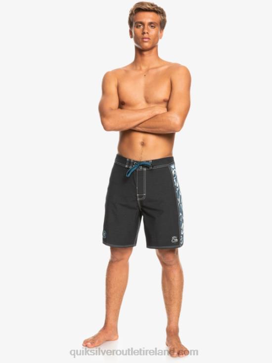 Men Quiksilver HEMPSTRETCH Original Arch Blank Canvas 18 Boardshorts N02TD1823 javier mendizabal - black