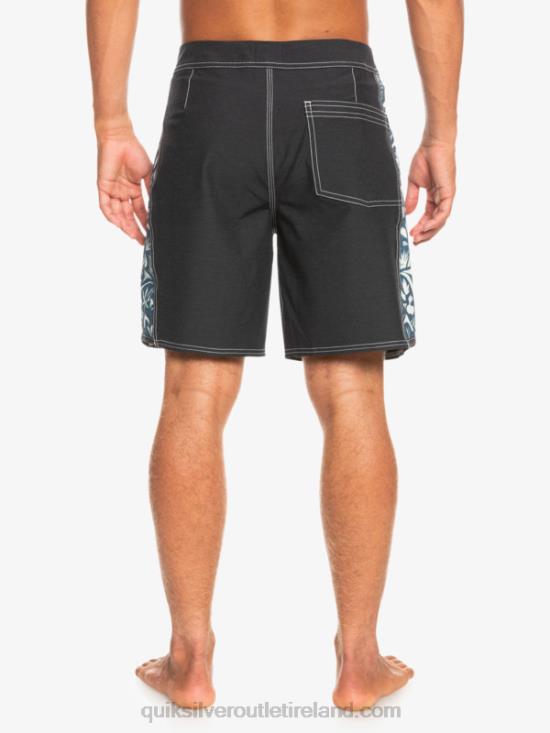 Men Quiksilver HEMPSTRETCH Original Arch Blank Canvas 18 Boardshorts N02TD1823 javier mendizabal - black