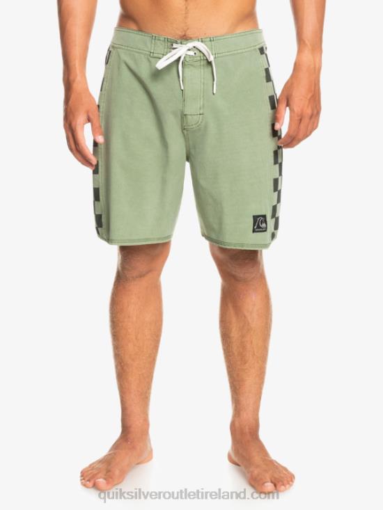 Men Quiksilver HEMPSTRETCH Original Arch Washed 18 Boardshorts N02TD1672 thyme