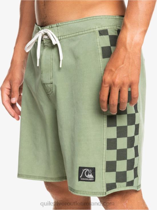 Men Quiksilver HEMPSTRETCH Original Arch Washed 18 Boardshorts N02TD1672 thyme