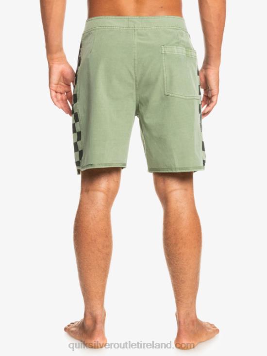 Men Quiksilver HEMPSTRETCH Original Arch Washed 18 Boardshorts N02TD1672 thyme