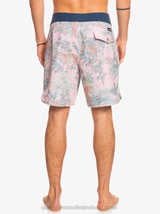 Men Quiksilver HEMPSTRETCH Scallop 19 Boardshorts N02TD1744 g-land veiled rose