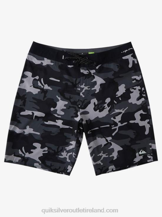Men Quiksilver Highline Kaimana Camo 20 Boardshorts N02TD1877 tarmac