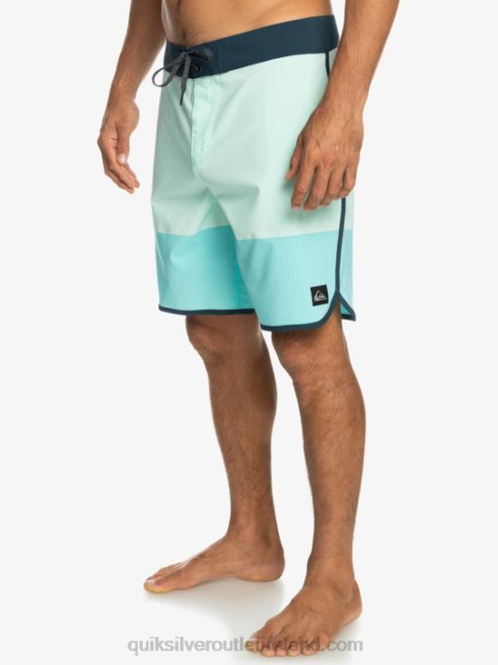 Men Quiksilver Highlite Scallop 19 Boardshorts N02TD35 beach glass