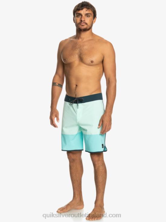 Men Quiksilver Highlite Scallop 19 Boardshorts N02TD35 beach glass