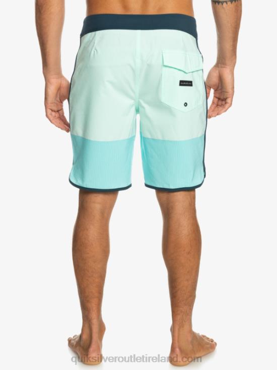 Men Quiksilver Highlite Scallop 19 Boardshorts N02TD35 beach glass