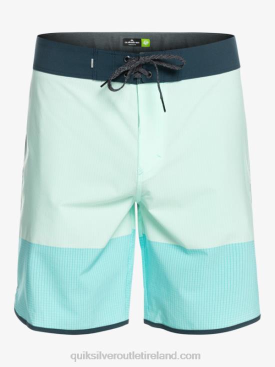 Men Quiksilver Highlite Scallop 19 Boardshorts N02TD35 beach glass