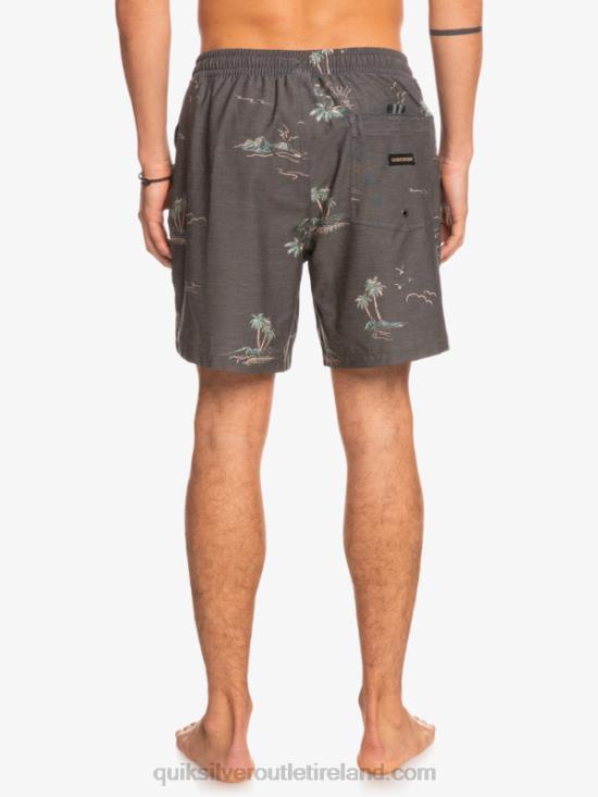 Men Quiksilver Mix PCS 17 Volleys N02TD1779 black