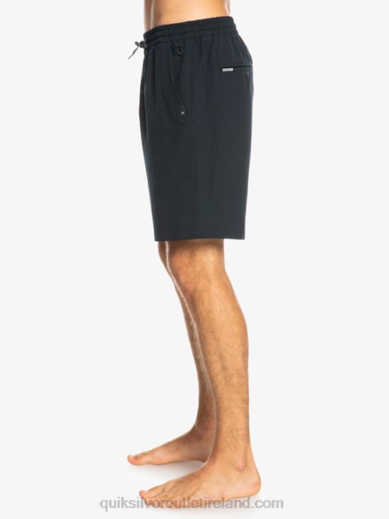 Men Quiksilver Ocean Elastic 18 Amphibian Shorts N02TD342 black