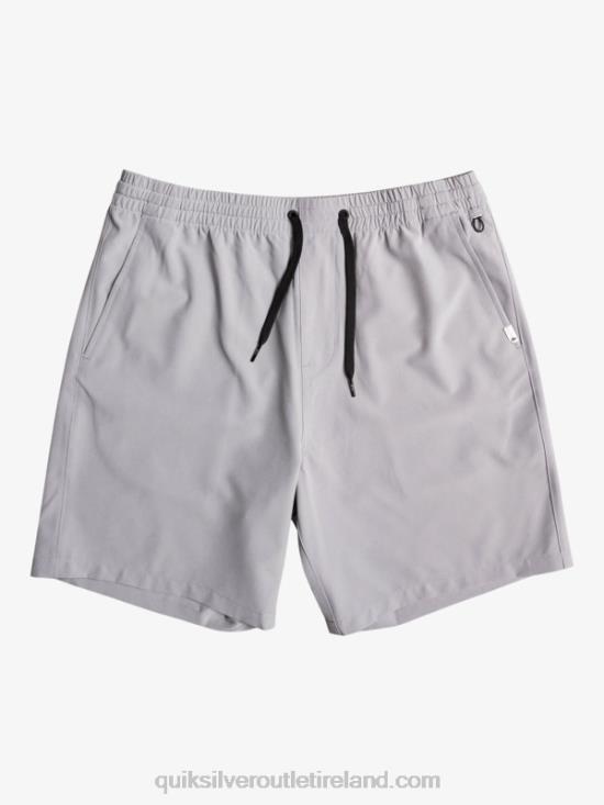 Men Quiksilver Ocean Elastic 18 Amphibian Shorts N02TD343 sleet
