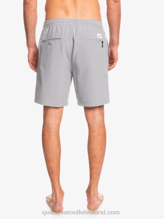 Men Quiksilver Ocean Elastic 18 Amphibian Shorts N02TD343 sleet