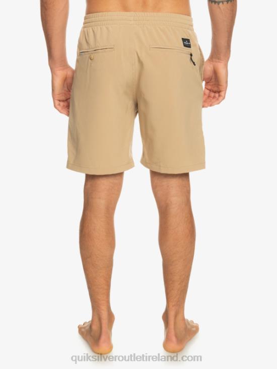 Men Quiksilver Ocean Elastic 18 Amphibian Shorts N02TD344 plage