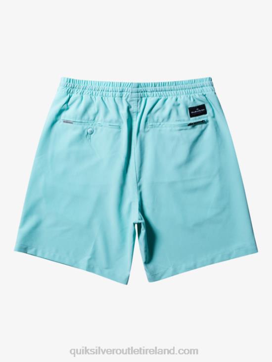Men Quiksilver Ocean Elastic 18 Amphibian Shorts N02TD346 angel blue