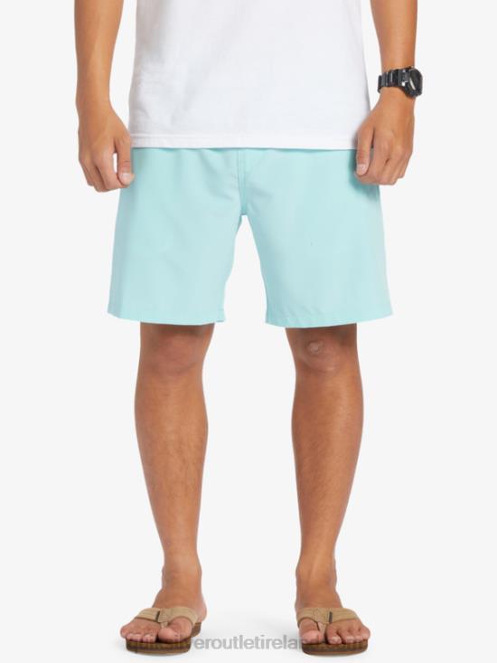 Men Quiksilver Ocean Elastic 18 Amphibian Shorts N02TD346 angel blue