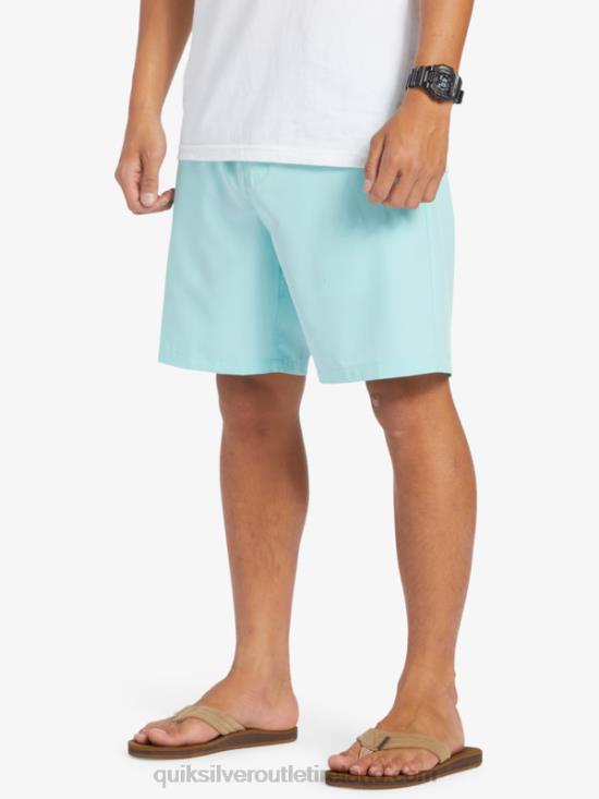 Men Quiksilver Ocean Elastic 18 Amphibian Shorts N02TD346 angel blue