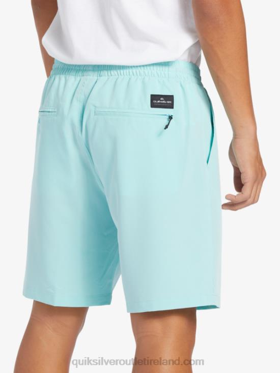 Men Quiksilver Ocean Elastic 18 Amphibian Shorts N02TD346 angel blue