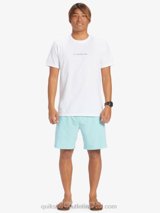 Men Quiksilver Ocean Elastic 18 Amphibian Shorts N02TD346 angel blue