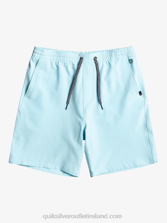 Men Quiksilver Ocean Elastic 18 Amphibian Shorts N02TD347 sky blue