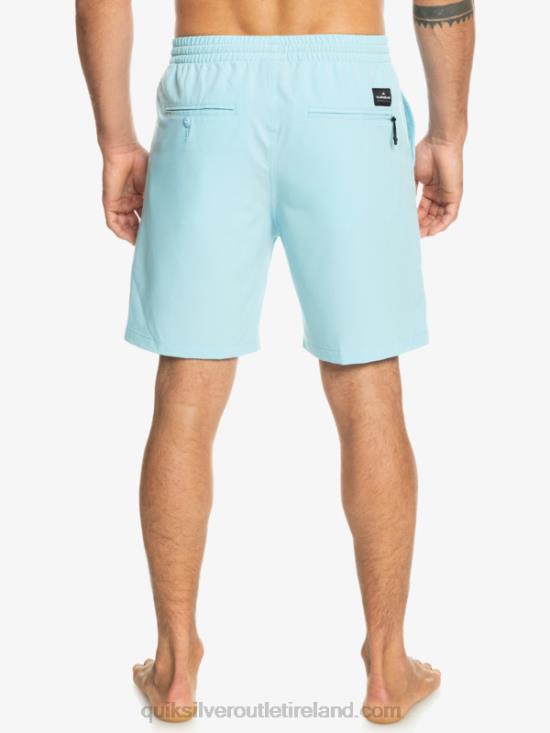 Men Quiksilver Ocean Elastic 18 Amphibian Shorts N02TD347 sky blue