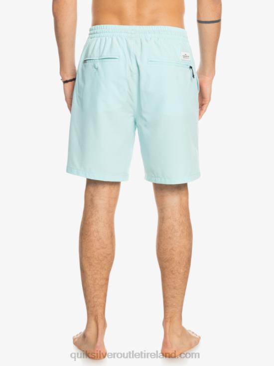 Men Quiksilver Ocean Elastic 18 Amphibian Shorts N02TD351 iced aqua