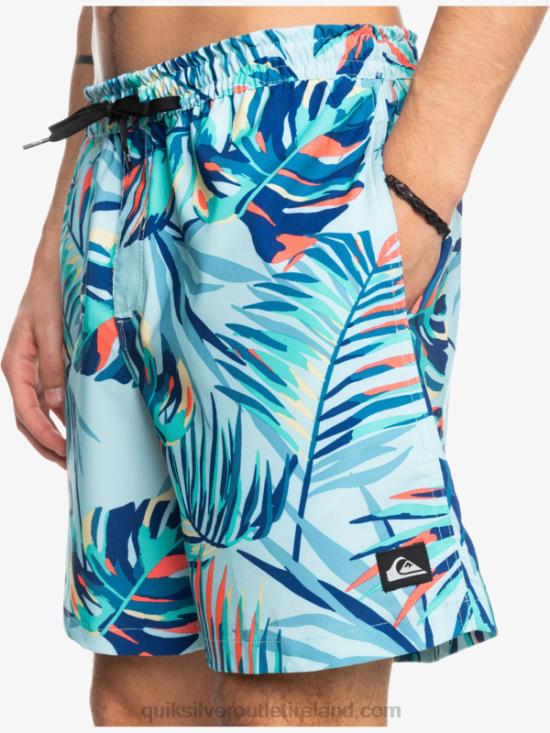 Men Quiksilver Ocean Mix 17 Volleys N02TD1707 iced aqua