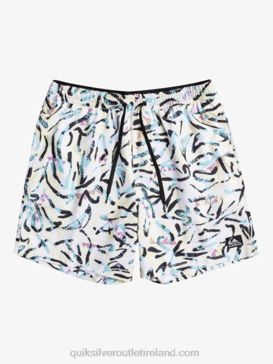 Men Quiksilver Ocean Mix 17 Volleys N02TD1708 white