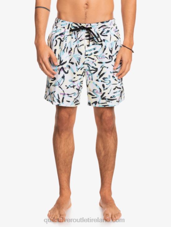 Men Quiksilver Ocean Mix 17 Volleys N02TD1708 white