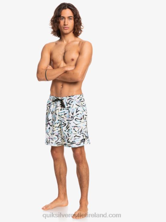 Men Quiksilver Ocean Mix 17 Volleys N02TD1708 white