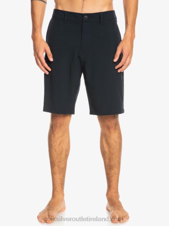 Men Quiksilver Ocean Union Amphibian 20 Hybrid Shorts N02TD138 black
